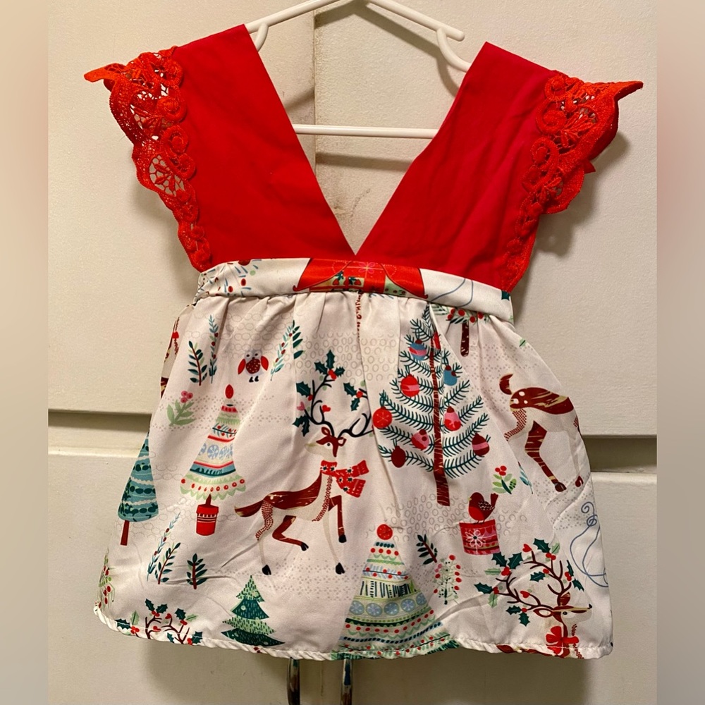 baby girl christmas dress (12m?)